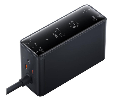 Ładowarka i akumulator Baseus Ładowarka GaN 240W z cyfrowym panelem